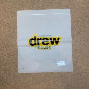 Authentic Drew House Plastic Storage Bag Collectors Item Justin Bieber Brand